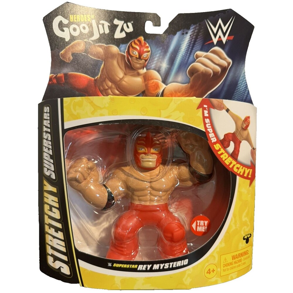 Goo Jit Zu WWE Rey Mysterio Stretchy Superstars Action Figure Metallic Gel NIB